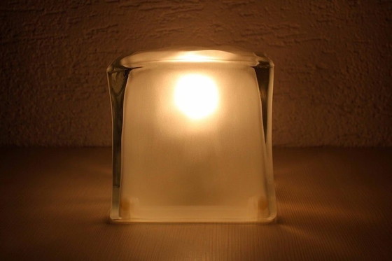 Image 1 of Iviken Glass Ice Cube Lamp Ikea 1990 Ice Cube Lamp