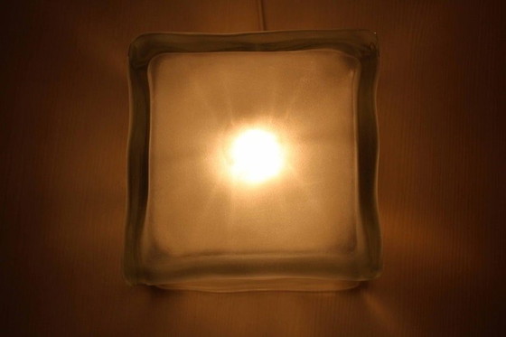 Image 1 of Iviken Glass Ice Cube Lamp Ikea 1990 Ice Cube Lamp