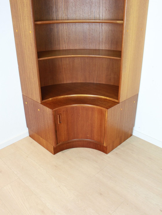 Image 1 of teak Kempkes corner cabinet