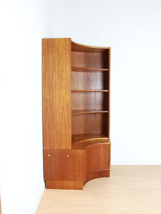 Image 1 of teak Kempkes corner cabinet