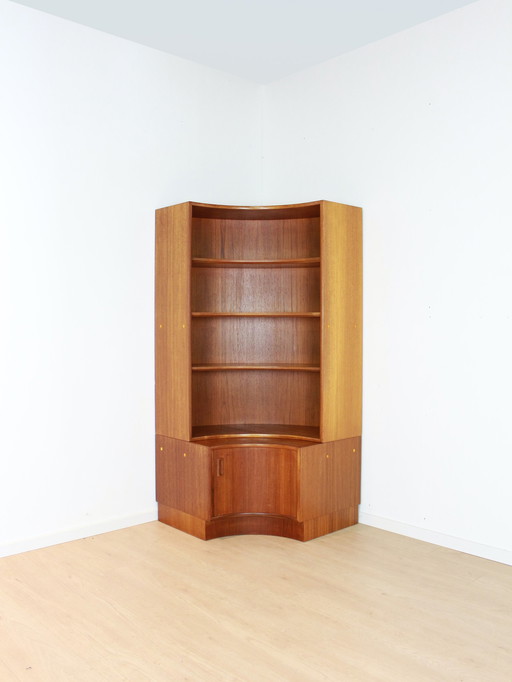 teak Kempkes corner cabinet