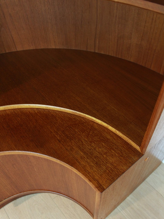 Image 1 of teak Kempkes corner cabinet