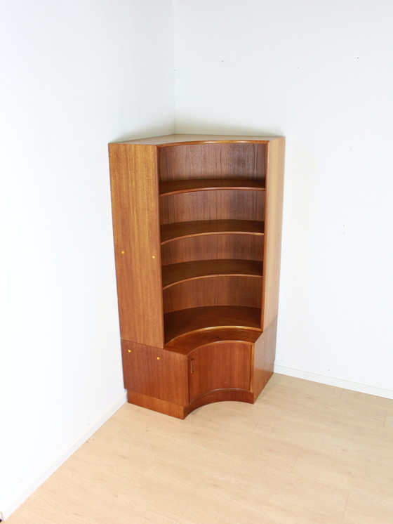 Image 1 of teak Kempkes corner cabinet