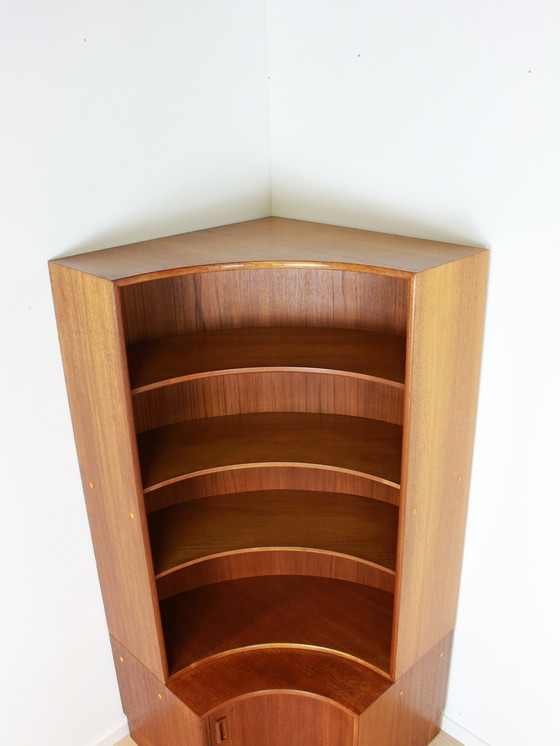 Image 1 of teak Kempkes corner cabinet