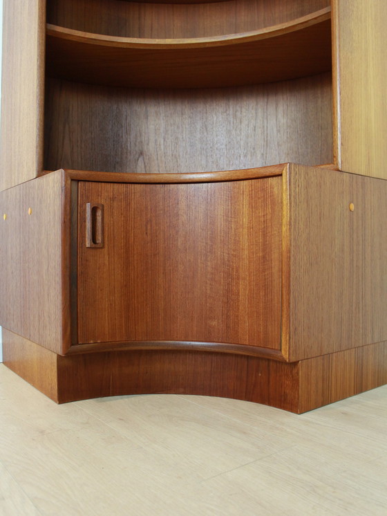 Image 1 of teak Kempkes corner cabinet