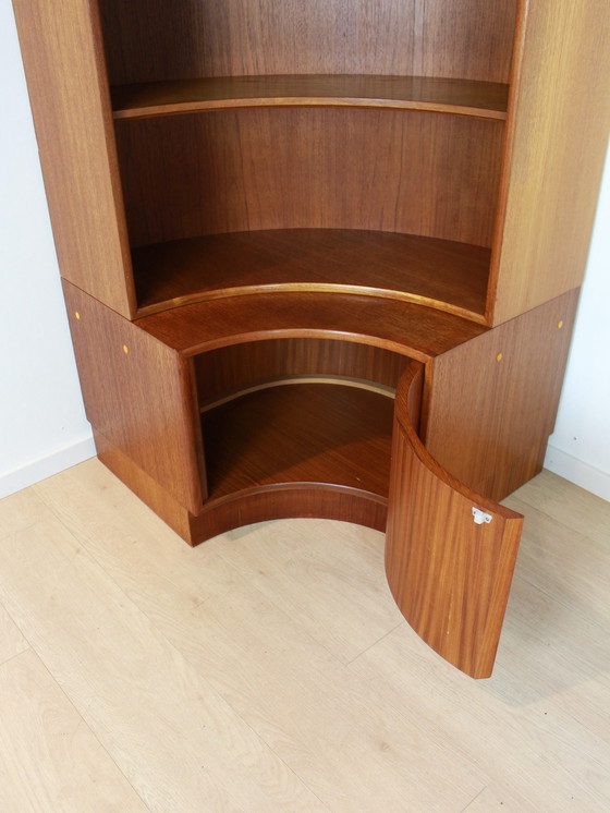 Image 1 of teak Kempkes corner cabinet