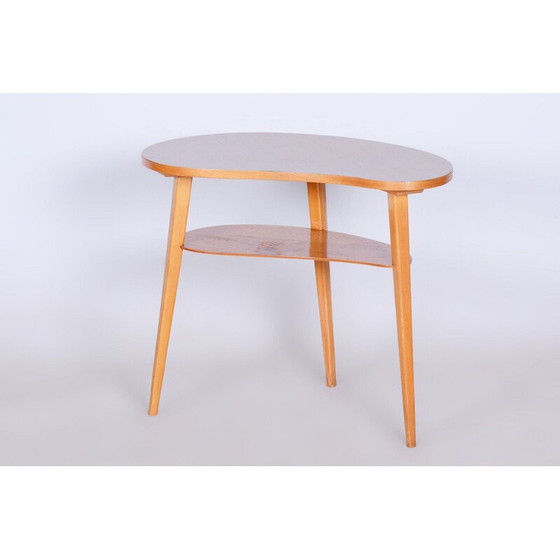 Image 1 of Vintage beech side table, Czechoslovakia 1959