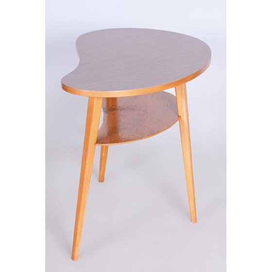 Image 1 of Vintage beech side table, Czechoslovakia 1959