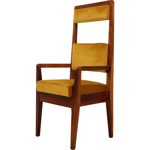Vintage solid wood chair, Italy 1950s