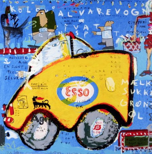 Jacob Herskind - Esso – lithos zeefdrukken, Figuratief