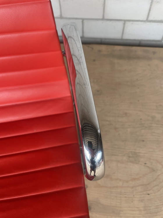 Image 1 of Vitra Eames Ea108 Red Leather/Chrome