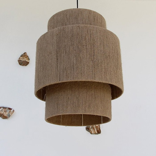 Pendant Lamp Jute Rattan Cane