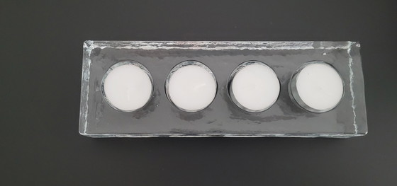 Image 1 of Vintage Pressed Glass Candlestick