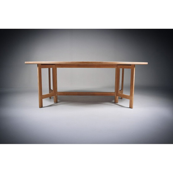 Image 1 of Vintage limed pine table by Olle Pira, Sweden 1960