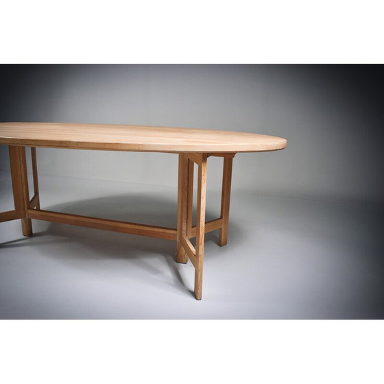 Image 1 of Vintage limed pine table by Olle Pira, Sweden 1960