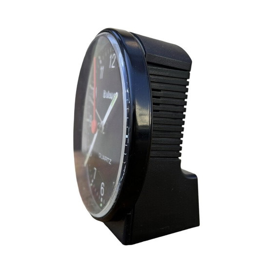 Image 1 of Vintage black plastic electric alarm clock for Libra, Germany 1980