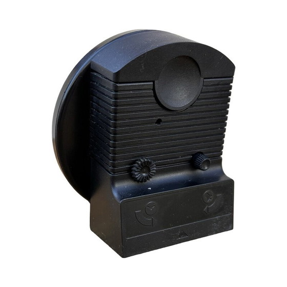 Image 1 of Vintage black plastic electric alarm clock for Libra, Germany 1980