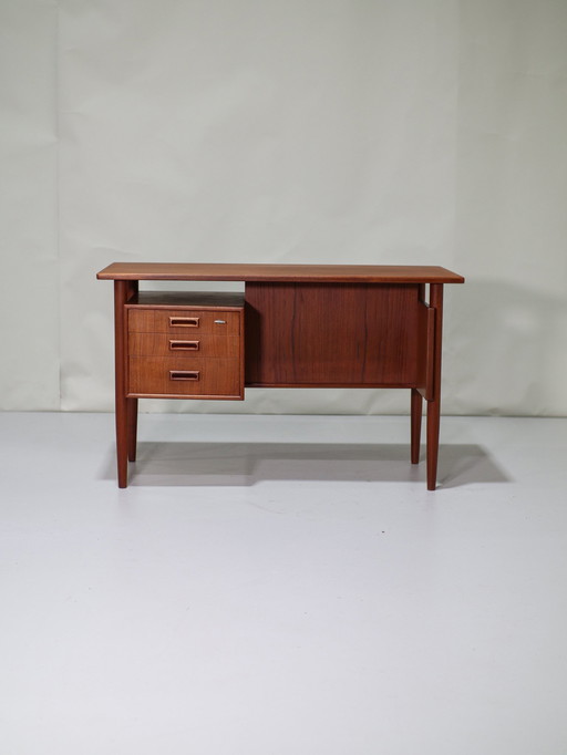 Freestanding Desk Danish 1960s Teak 'Lady Desk'