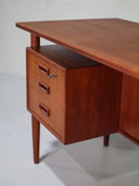 Freestanding Desk Danish 1960s Teak 'Lady Desk'