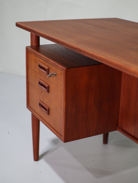 Image 1 of Freestanding Desk Danish 1960s Teak 'Lady Desk'