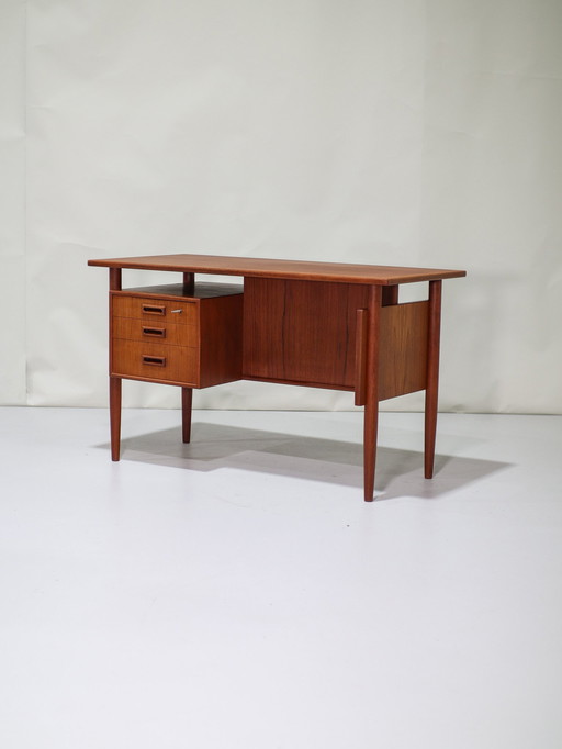 Freestanding Desk Danish 1960s Teak 'Lady Desk'