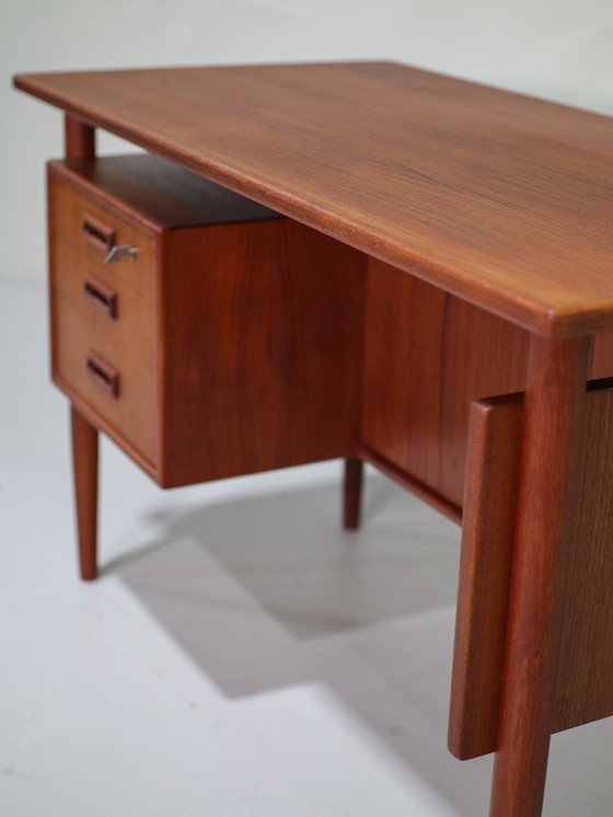 Image 1 of Freestanding Desk Danish 1960s Teak 'Lady Desk'