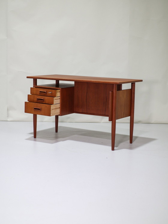 Image 1 of Freestanding Desk Danish 1960s Teak 'Lady Desk'