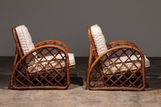 Image 1 of Set de salon en bambou vintage français