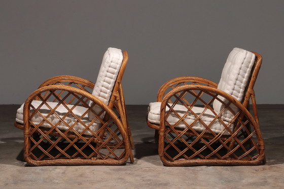 Image 1 of Set de salon en bambou vintage français