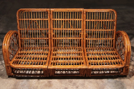 Image 1 of Set de salon en bambou vintage français