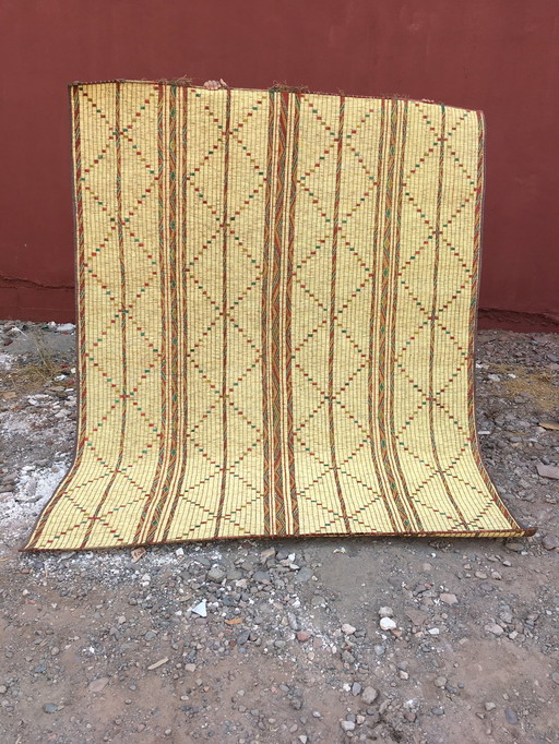 Mauritanian mat Touareg carpet 2.52 X 2.04 M