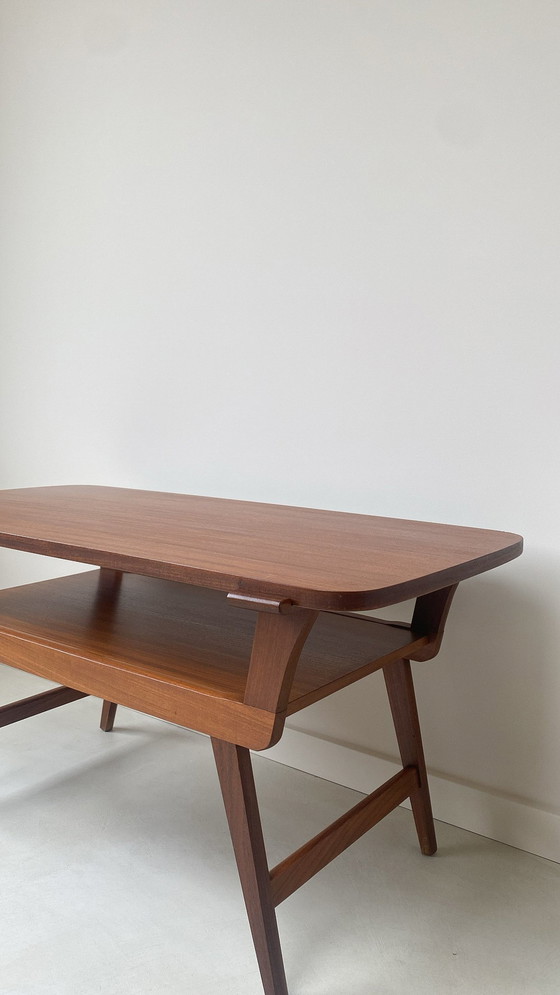 Image 1 of Vintage Wooden Coffee Table With Reversible Top