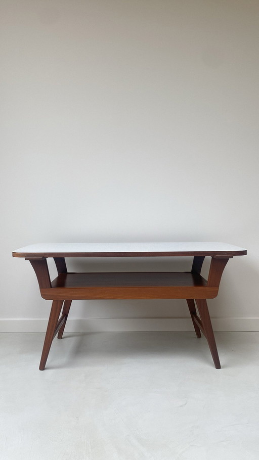 Vintage Wooden Coffee Table With Reversible Top