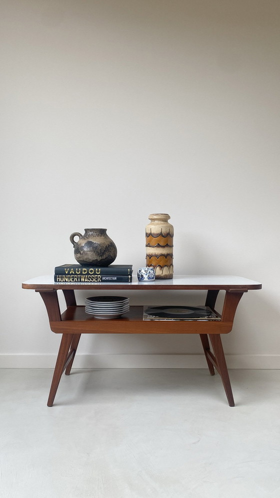 Image 1 of Vintage Wooden Coffee Table With Reversible Top