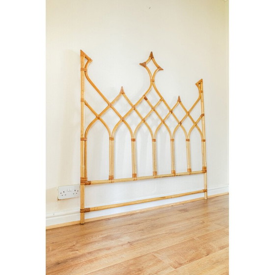 Image 1 of Testiera doppia vintage in bambù, 1970