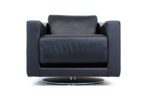 As New! Rolf Benz 350 Lounge Chair / Armchair with Premium Leather, Orig. Price 2900,- Euro