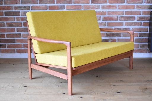 Scandinavian Sofa Two Seater, Yellow