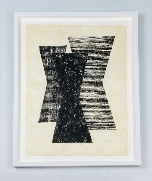 Geni Peter - Dibujo a tinta vintage - Original - 1961