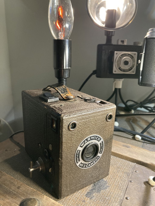 Art Deco Camera Lamp