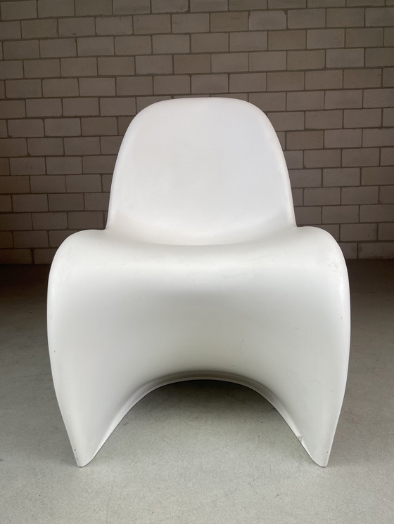 Image 1 of 4x Vitra Verner Panton S chair blanc