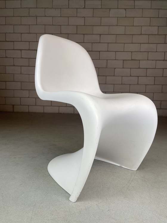 Image 1 of 4x Vitra Verner Panton S chair blanc