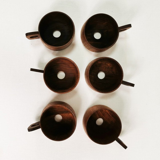 Image 1 of Vintage teak coffee and tea set by Schott and Gen Mainz, Germany 1970