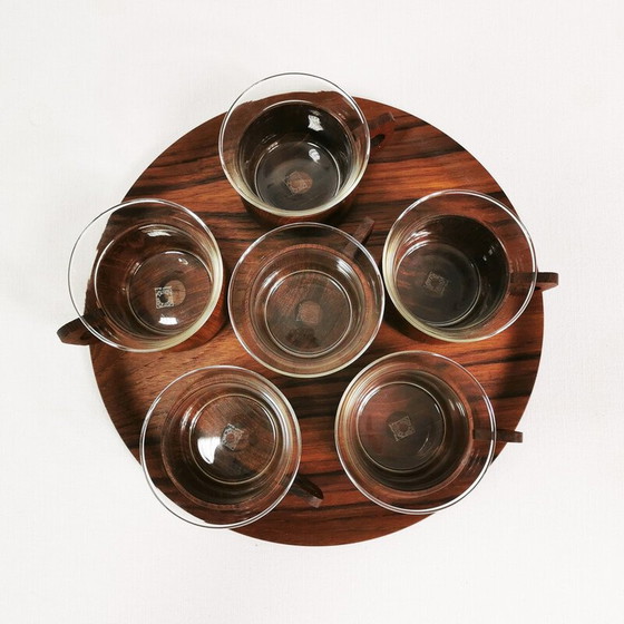 Image 1 of Vintage teak coffee and tea set by Schott and Gen Mainz, Germany 1970