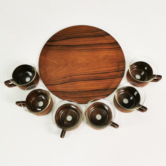 Image 1 of Vintage teak coffee and tea set by Schott and Gen Mainz, Germany 1970