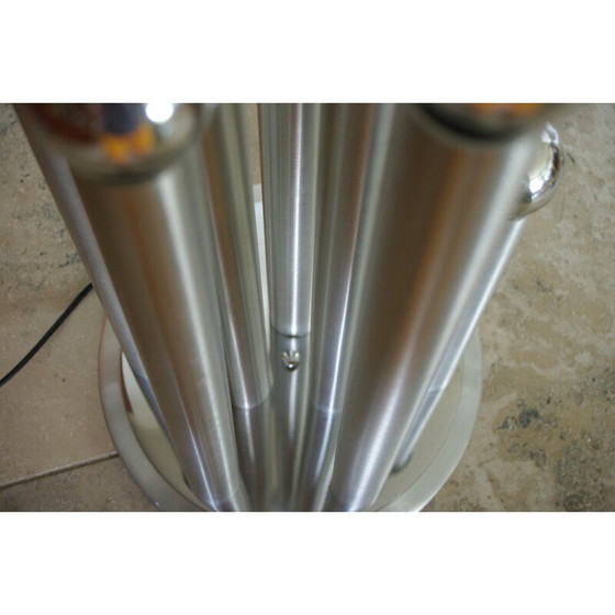 Image 1 of Lampada da terra vintage in alluminio spazzolato, 1970