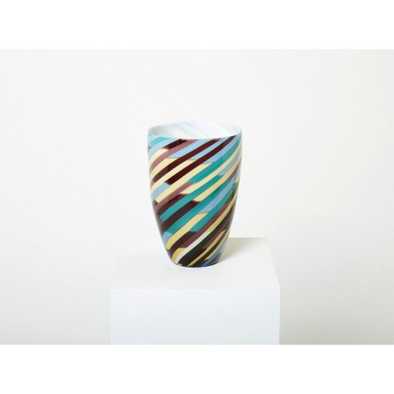 Image 1 of Vintage "Klee" vase by Laura de Santillana for Venini, 1984s