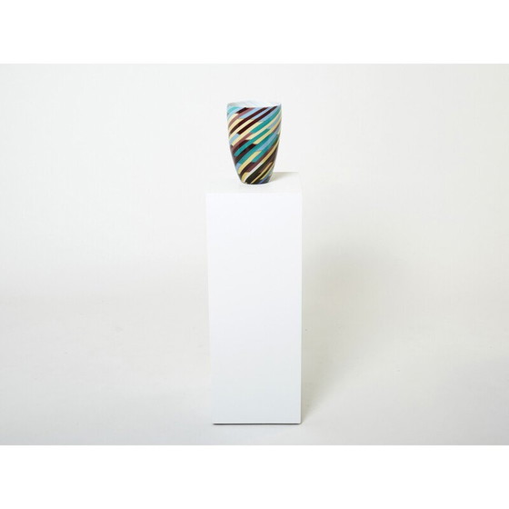 Image 1 of Vintage "Klee" vase by Laura de Santillana for Venini, 1984s