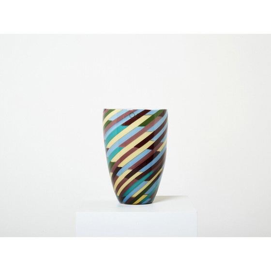 Image 1 of Vintage "Klee" vase by Laura de Santillana for Venini, 1984s