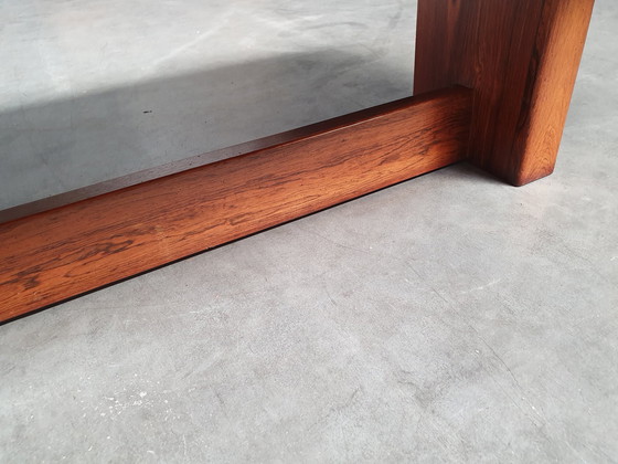 Image 1 of rosewood organic curved coffee table 1970s