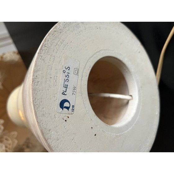 Image 1 of Vintage turned wood lamp, 1970